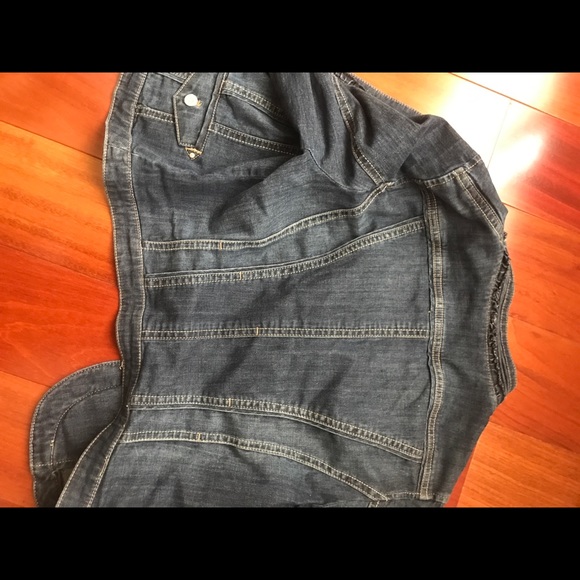 White House Black Market Dark Blue Jean Jacket - Picture 5 of 5